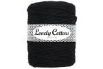 Lovely Cottons Czarny 5 mm skręcany 100m