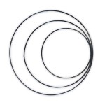 Obręcz metalowa Czarna ø 15 cm- ø 35 cm