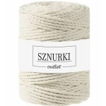 Sznurki Outlet 3PLY 5mm 100m Naturalny