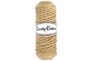 Lovely Cottons Beżowy 3 mm pleciony 100m