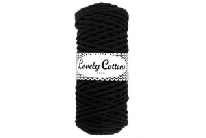 Lovely Cottons Czarny 3 mm pleciony 100m