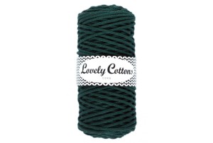 Lovely Cottons Butelkowa zieleń 3 mm pleciony 100m