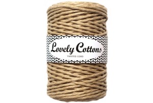 Lovely Cottons Beżowy 3 mm skręcany 100m