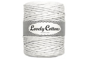 Lovely Cottons Biały 5 mm skręcany 100m 