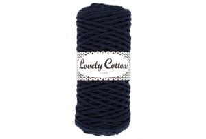 Lovely Cottons Granatowy 3 mm pleciony 100m