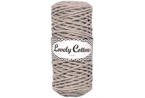 Lovely Cottons Szaroróż 3 mm pleciony 100m