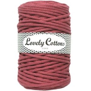 Lovely Cottons Brudny Róż 5 mm pleciony 100m