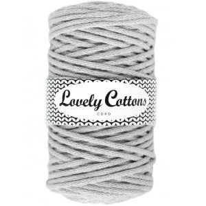 Lovely Cottons Jasny szary 5 mm pleciony 100m