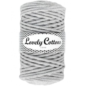 Lovely Cottons Jasny szary 5 mm pleciony 100m