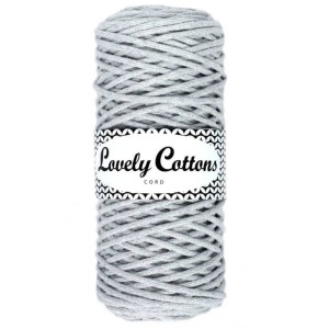 Lovely Cottons Jasny szary 3 mm pleciony 100m