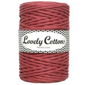 Lovely Cottons Brudny róż 3 mm skręcany 100m