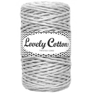 Lovely Cottons Jasny szary 3 mm skręcany 100m