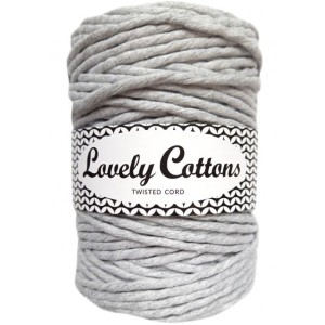 Lovely Cottons Jasny szary 5 mm skręcany 100m