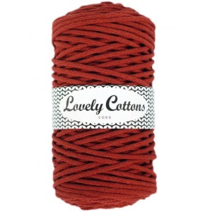 Lovely Cottons Ceglany 5 mm pleciony 100m