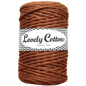 Lovely Cottons Karmelowy 3 mm skręcany 100m