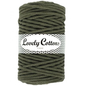 Lovely Cottons Oliwka ciemna 5 mm pleciony 100m