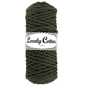 Lovely Cottons Oliwka ciemna 3 mm pleciony 100m