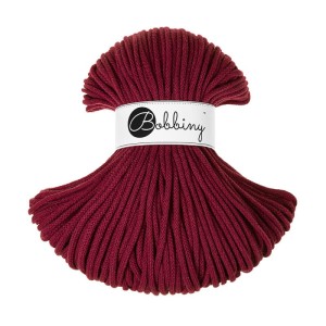 Bobbiny Czerwone Wino 5mm (pleciony)