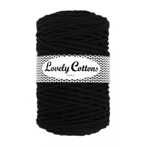 Lovely Cottons Czarny 3 mm pleciony 200m