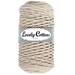 Lovely Cottons Cappuccino 3 mm pleciony 200m