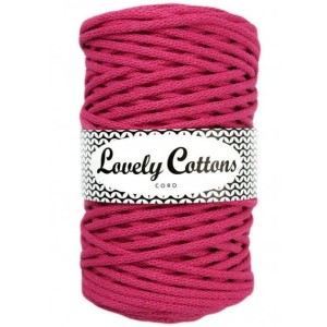 Lovely Cottons Fuksja 5 mm pleciony 100m