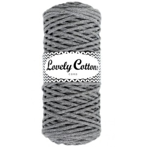 Lovely Cottons Szary Ciemny 3 mm pleciony 100m