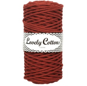 Lovely Cottons Ceglany 3 mm pleciony 100m