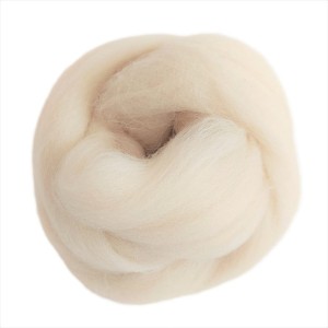 Wełna czesankowa Biała - Naturalna (50g - 500g)