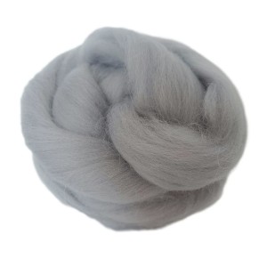 Wełna czesankowa Jasny szary (50g - 500g)