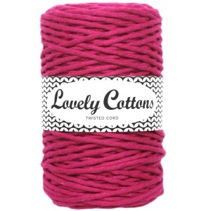Lovely Cottons Fuksja 3 mm skręcany 100m