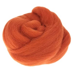 Wełna czesankowa Pomarańczowy (50g - 500g)
