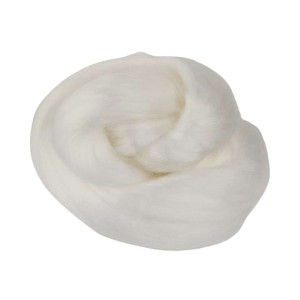 Czesanka wiskozowa 50g Biała