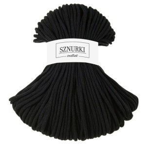 Sznurki Outlet Pleciony 5mm 100m Czarny