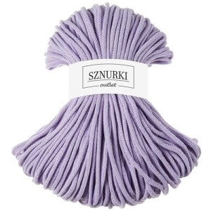 Sznurki Outlet Pleciony 5mm 100m Lawendowy