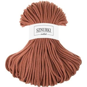 Sznurki Outlet Pleciony 5mm 100m Terracotta