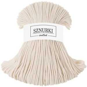 Sznurki Outlet Pleciony 3mm 100m Naturalny