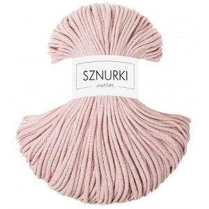 Sznurki Outlet Pleciony 3mm 100m Pastelowy róż