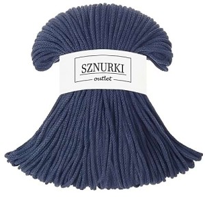 Sznurki Outlet Pleciony 3mm 100m Jeansowy