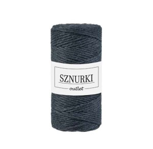 Sznurki Outlet Skręcany 3mm 100m Grafitowy
