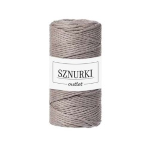 Sznurki Outlet Skręcany 3mm 100m Kawowy