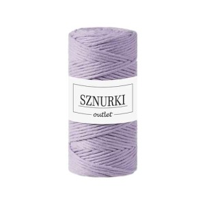 Sznurki Outlet Skręcany 3mm 100m Lawendowy
