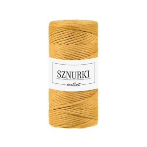 Sznurki Outlet Skręcany 3mm 100m Musztardowy
