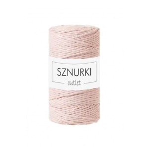 Sznurki Outlet Skręcany 3mm 100m Pastelowy róż