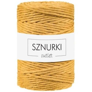Sznurki Outlet Skręcany 5mm 100m Musztardowy