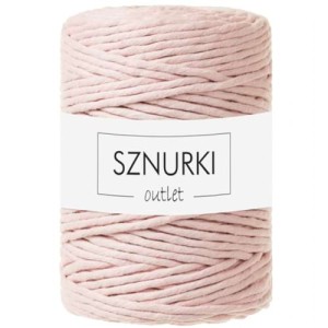 Sznurki Outlet Skręcany 5mm 100m Pastelowy róż