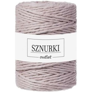 Sznurki Outlet Skręcany 5mm 100m Perłowy