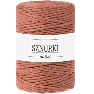 Sznurki Outlet Skręcany 5mm 100m Terracotta