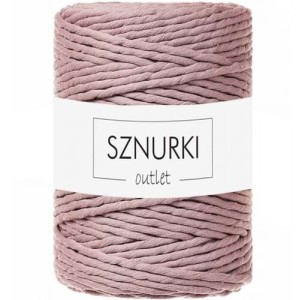 Sznurki Outlet Skręcany 5mm 100m Wrzosowy
