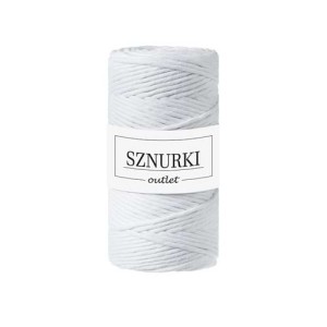 Sznurki Outlet Skręcany 3mm 100m Biały