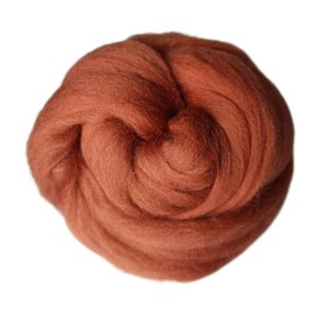 Wełna czesankowa Ceglany (50g - 500g)
